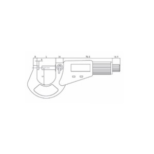 ASİMETO Dijital Dış Çap Mikrometresi 75-100 mm